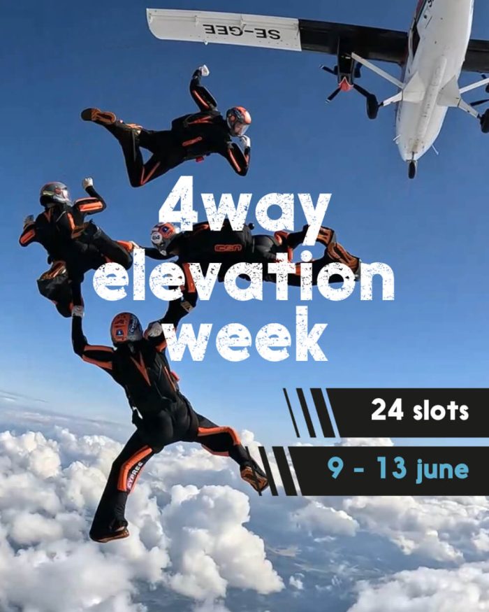 Skydive Sweden event - 4 way elevation week